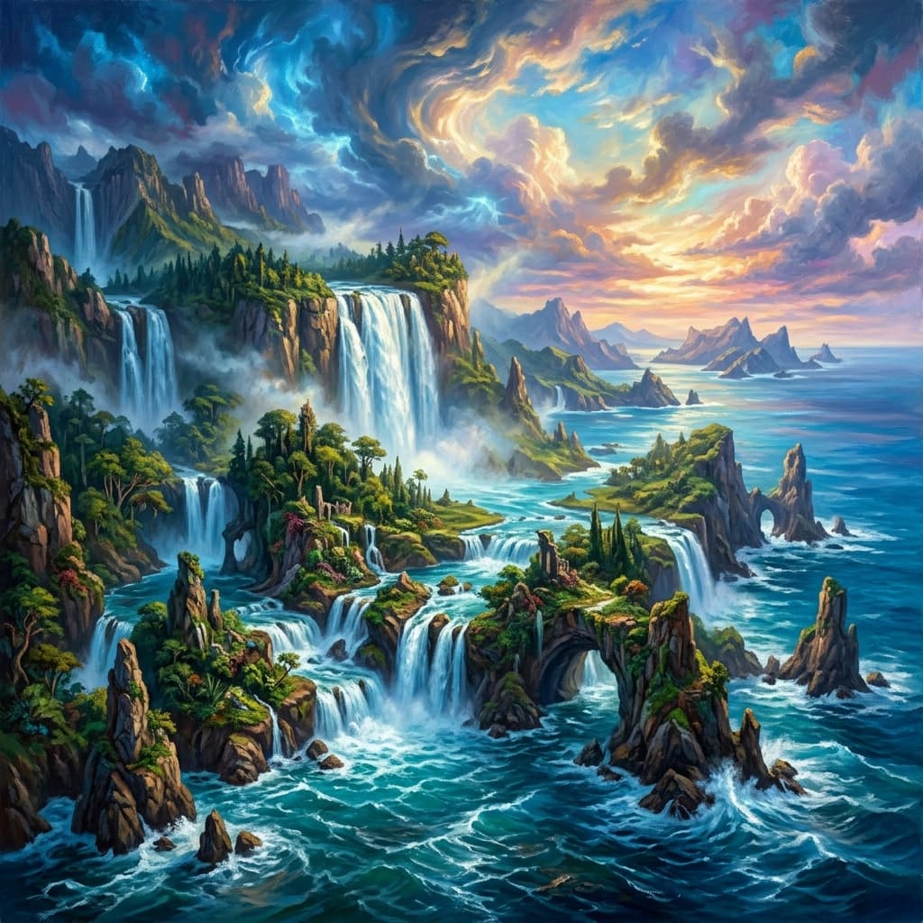 Island Blue Mana Landscape